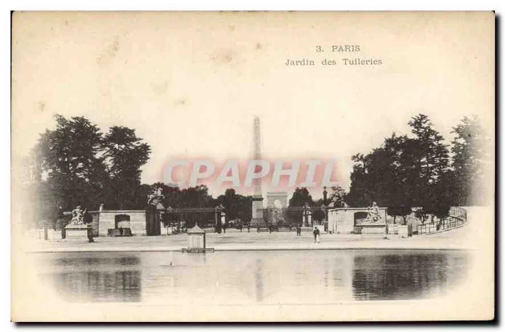 Jardim das Tuileries — Paris — n°3 - Frente