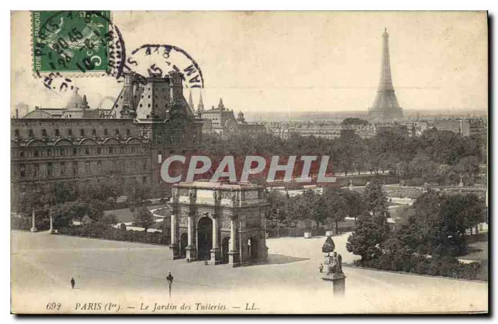 PARIS (1er) — Der Tuilerien-Garten — LL. — n° 692 - Vorderseite
