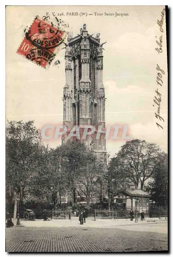 Paris (1er) — Torre Saint-Jacques — E. V. 246 - Frente
