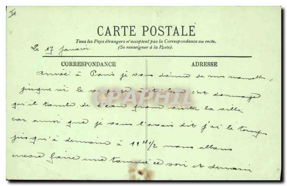 Arco do Triunfo do Carrousel — Paris (1er) — LL. n° 1269 - Verso