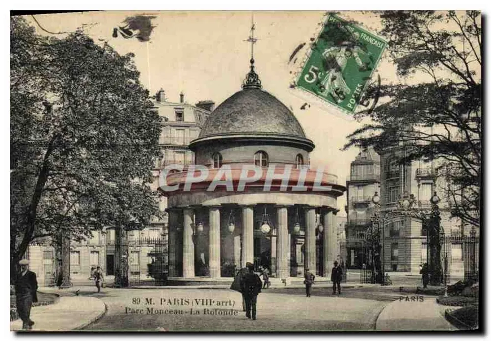Paris (VIIIe arr.) — Parc Monceau - A Rotonda — F. Fléury, fotografia-imprensa-editora, Paris - Frente