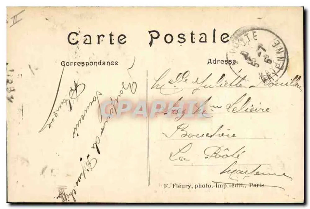 Paris (VIIIe arr.) — Parc Monceau - A Rotonda — F. Fléury, fotografia-imprensa-editora, Paris - Verso