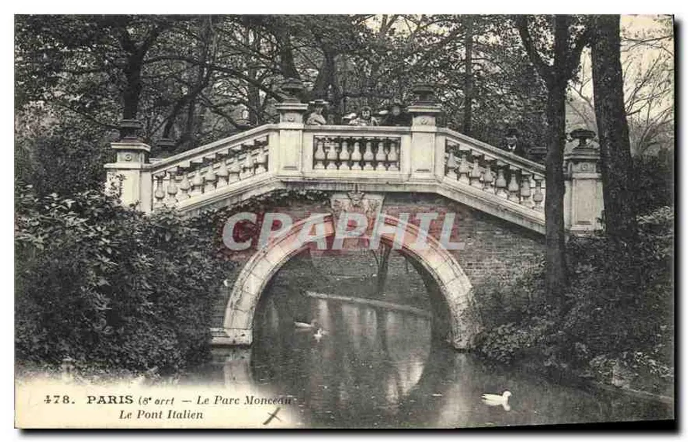 Paris (8. Arrondissement) — Le Parc Monceau — Le Pont Italien - Vorderseite