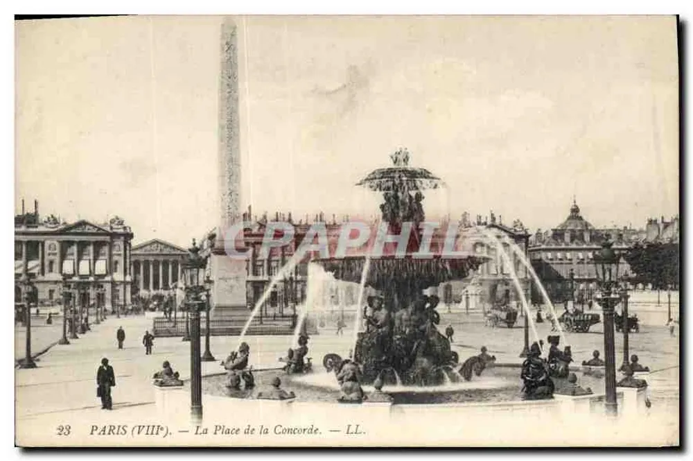 Parijs (VIIIe) — De Place de la Concorde — LL. - Voorkant