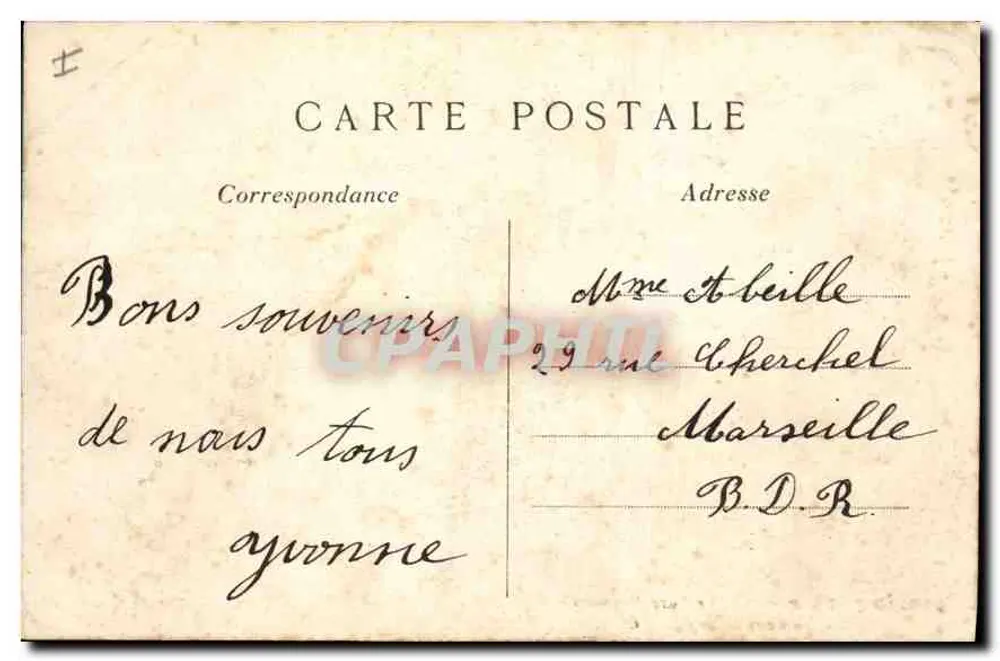 Paris (8. Arrondissement) — Der Parc Monceau — Die italienische Brücke — C. M. - Rückseite