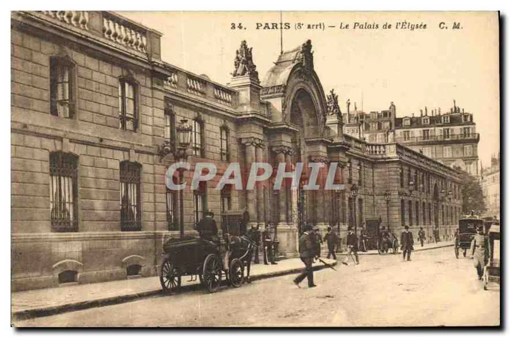 Paris (8e arrt) — O Palácio do Élysée — C. M. - Frente