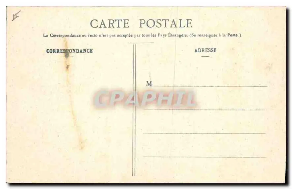 Paris - Arco do Triunfo (VIIIe) — G. I. n°60 - Verso