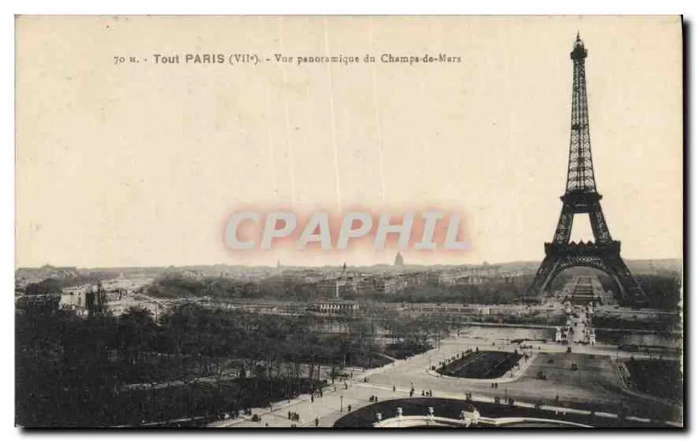 Paris (VIII) — Panoramische Ansicht des Champ-de-Mars — Alles von Paris (VIII) - Vorderseite