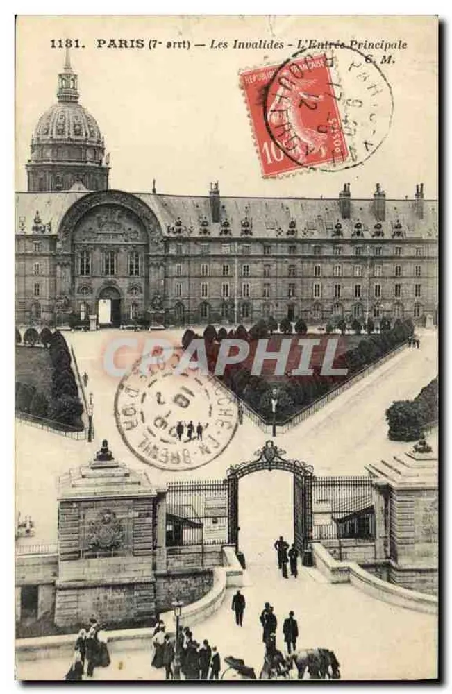 Paris (7º arrondissement) — Os Invalidos — A Entrada Principal — C.M. — n°1181 - Frente