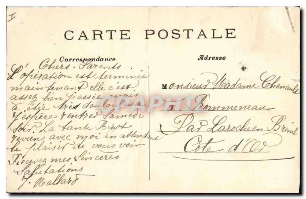 Paris (7º arrondissement) — Os Invalidos — A Entrada Principal — C.M. — n°1181 - Verso