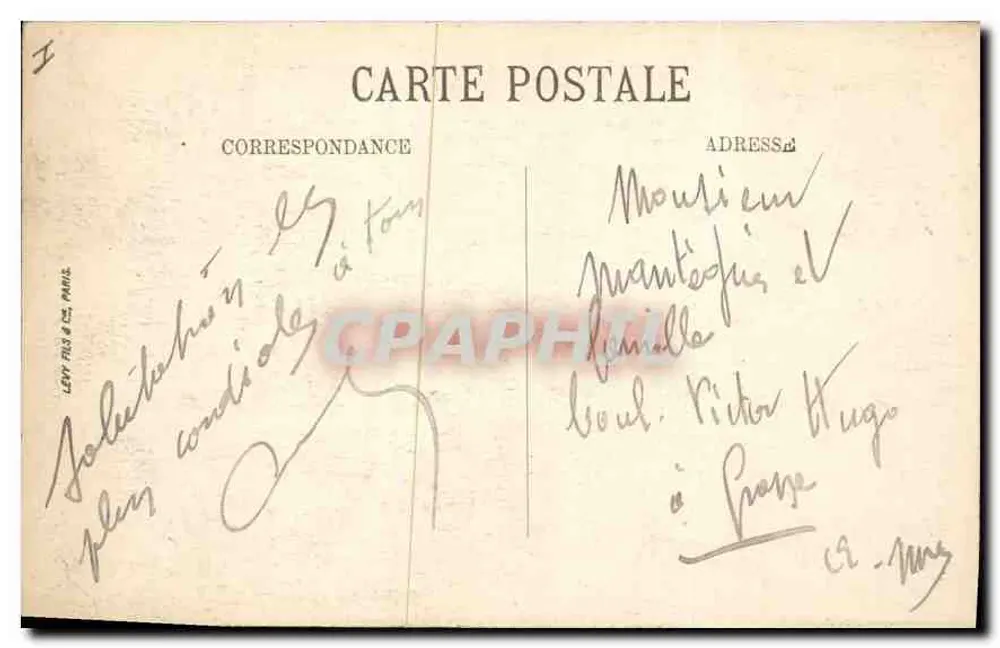 Paris (VIe) — A Dômena dos Invalides — LL. Editor Lévy Frères & Cie, n° 238 - Verso