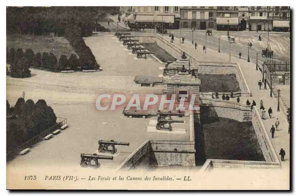 Paris (VII) — Die Gräben und Kanonen der Invaliden — LL - Vorderseite