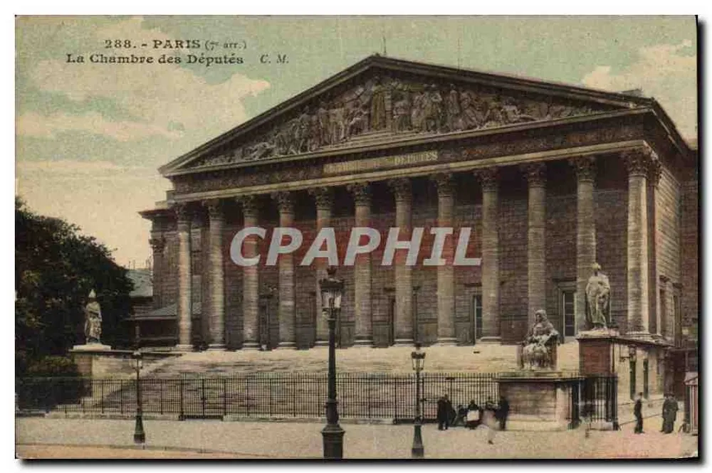 Parigi — La Camera dei Deputati — C. M. n° 288 - Recto