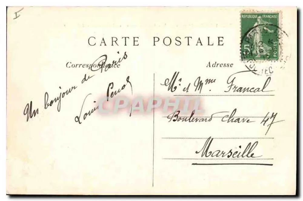 Paris (7e arrt) — Vista Geral do Ponte Alexandre III — C.M. n°172 - Verso