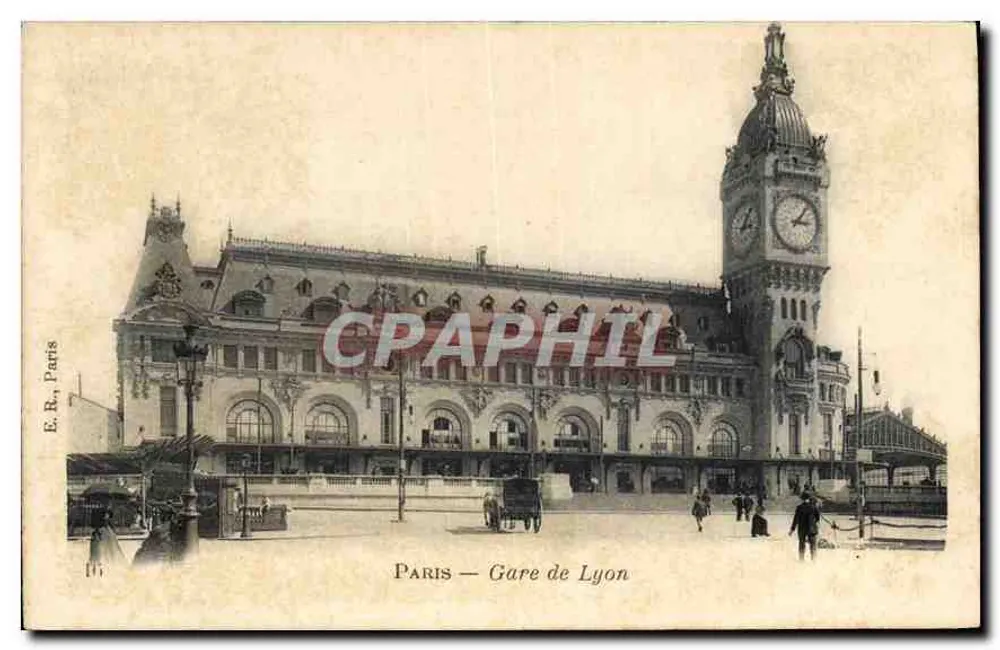 Paris — Estação de Lyon — E.B., Paris - Frente