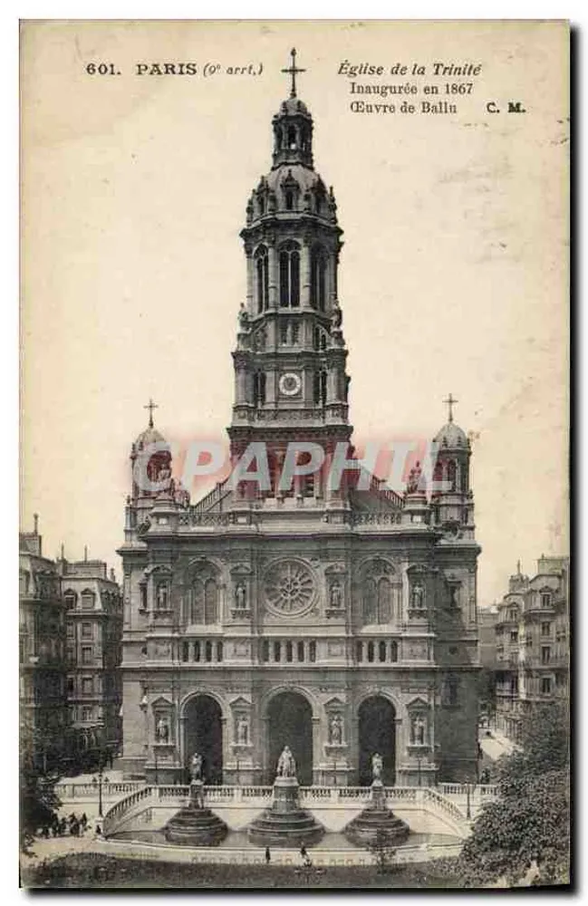 Kirche der Dreifaltigkeit — Paris (9. Arrondissement) — C.M. n°601 - Vorderseite
