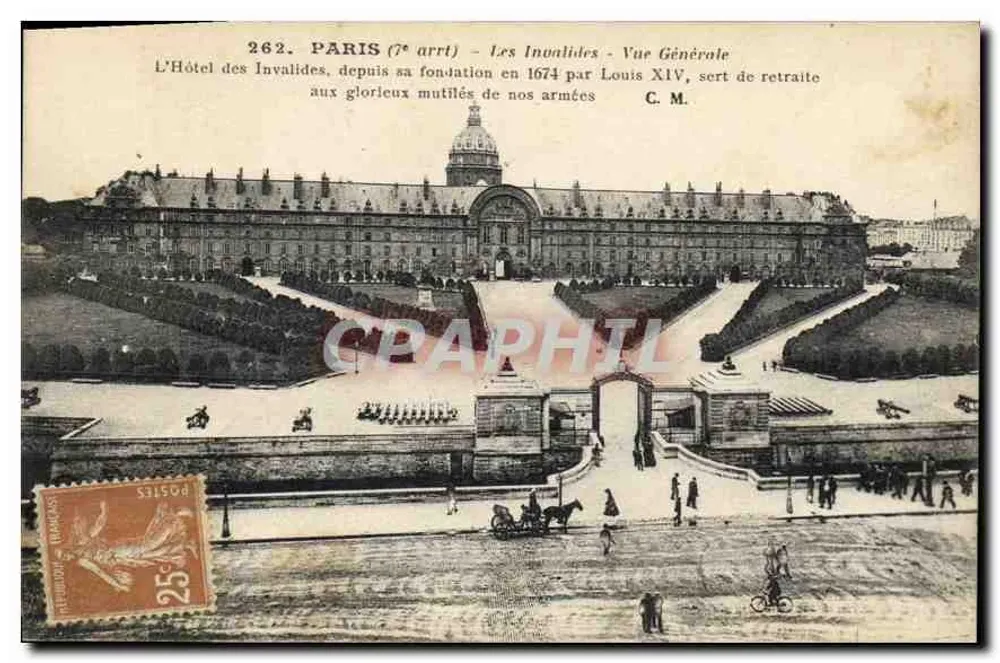 Paris (7. Arrondissement) — Les Invalides — Allgemeiner Blick — C.M. n°262 - Vorderseite