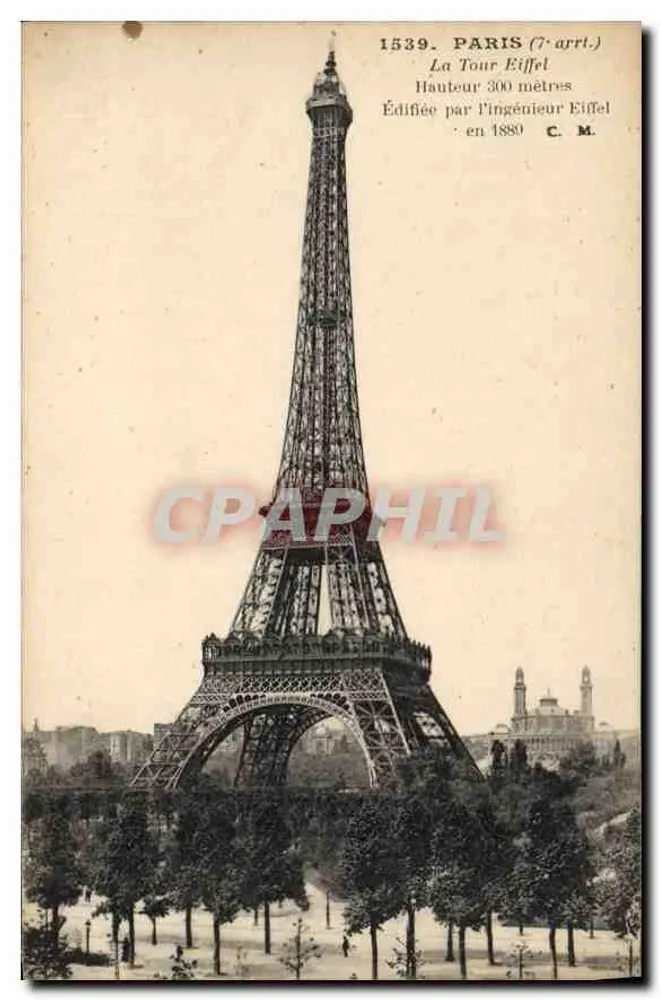 A Torre Eiffel — Paris (7º arrt.) — C.M. n°1539 - Frente