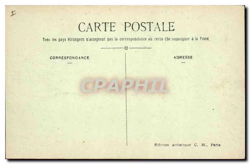 Paris (7. Arrondissement) — Les Invalides — Allgemeiner Blick — Édition C. M. - Rückseite