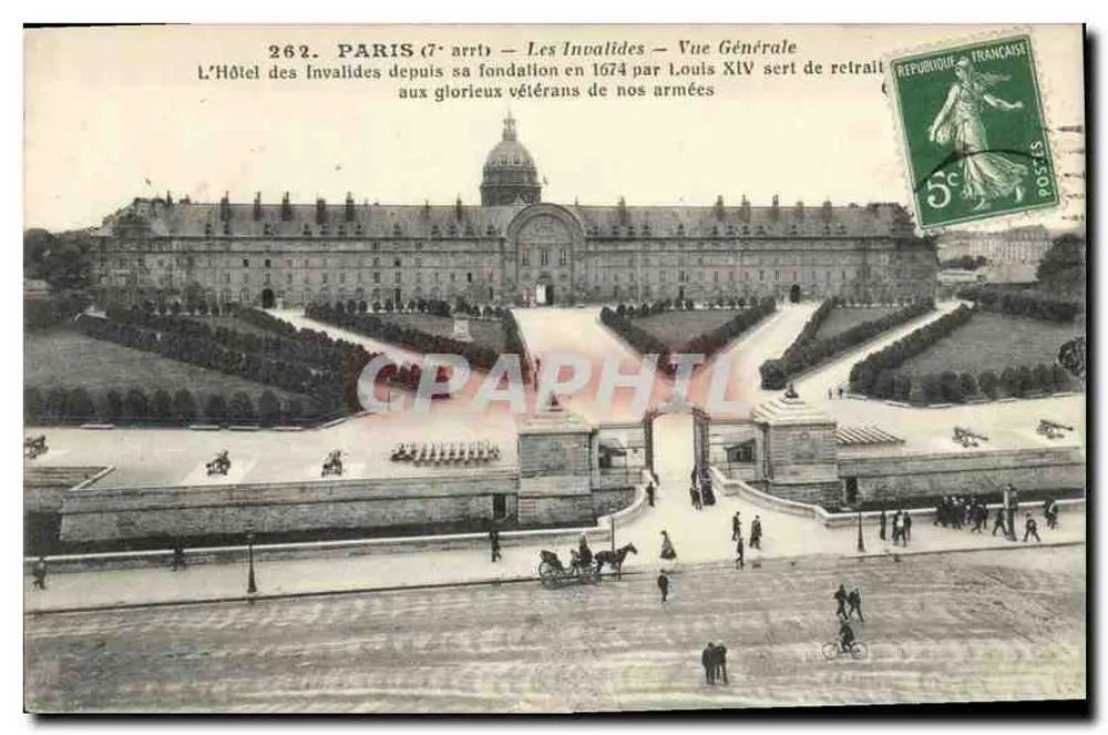 Paris (7. Arrondissement) — Les Invalides — Allgemeiner Blick — Verleger: , Nr. 262 - Vorderseite