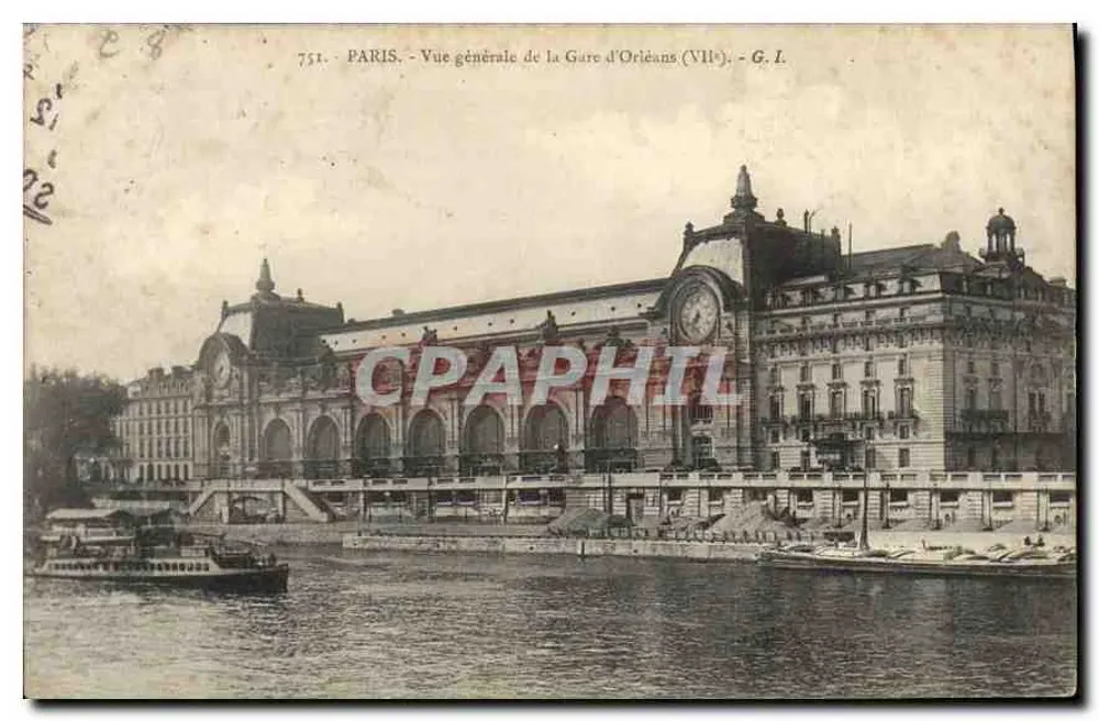 Paris — Allgemeiner Blick auf die Gare d'Orléans (VIIe) — G. I. n° 751 - Vorderseite