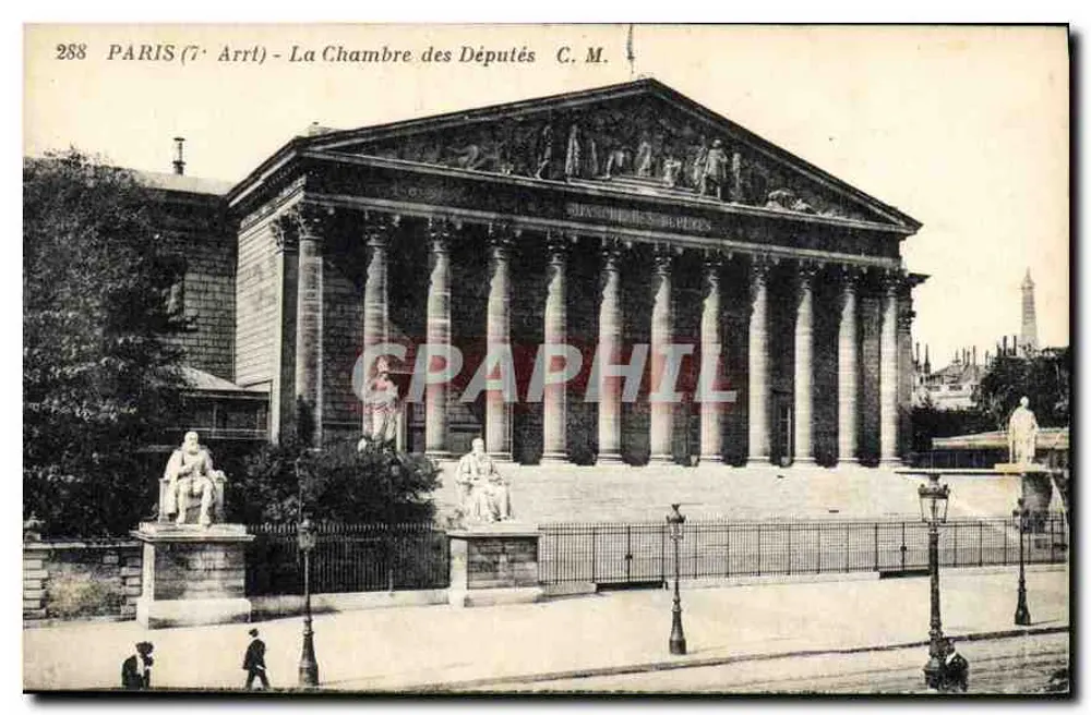 Paris (7º Arrt) - A Câmara dos Deputados — C. M. — n° 288 - Frente