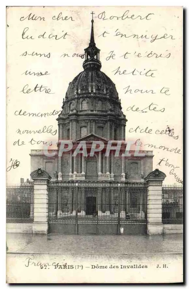 Paris (7e) — Dôme dos Invalidos — J.H. - Frente