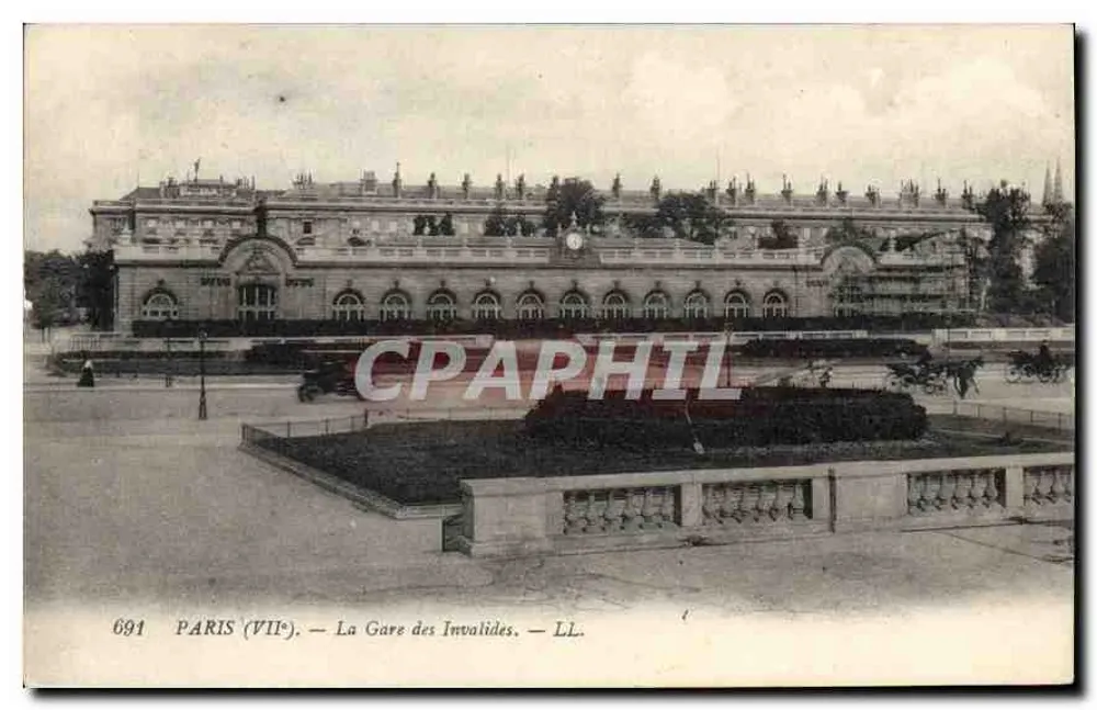 Paris (VIIe) — A Gare dos Invalides — LL. n° 691 - Frente