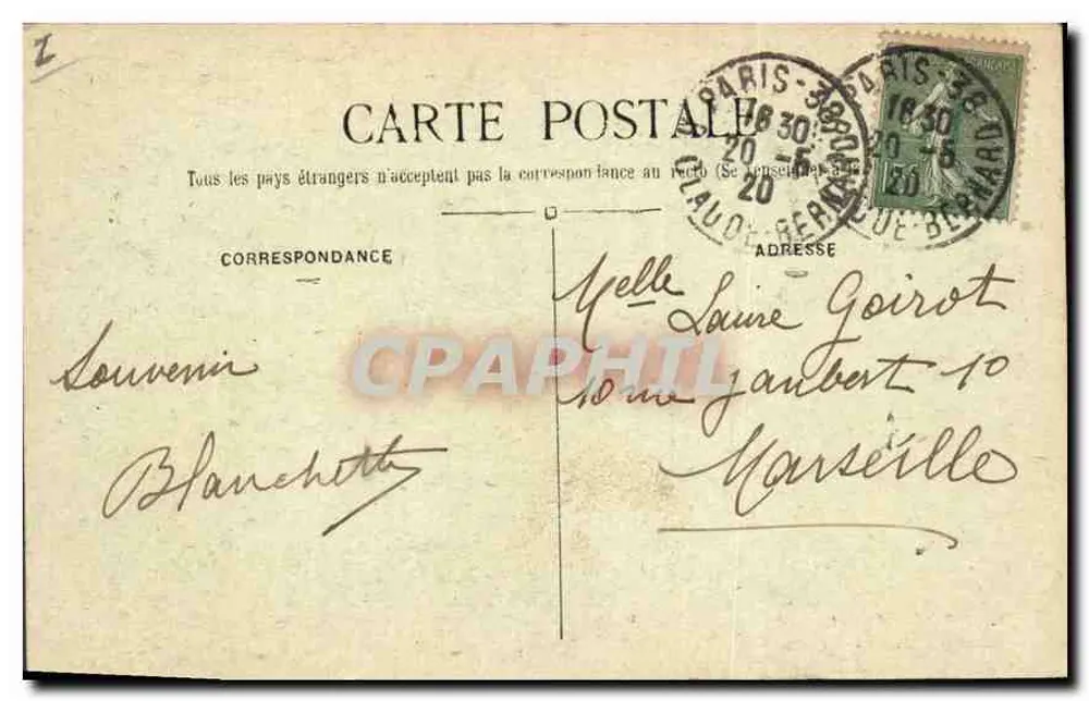 París (6° arr.) — Fuente Médicis — C. M. n° 530 - Reverso