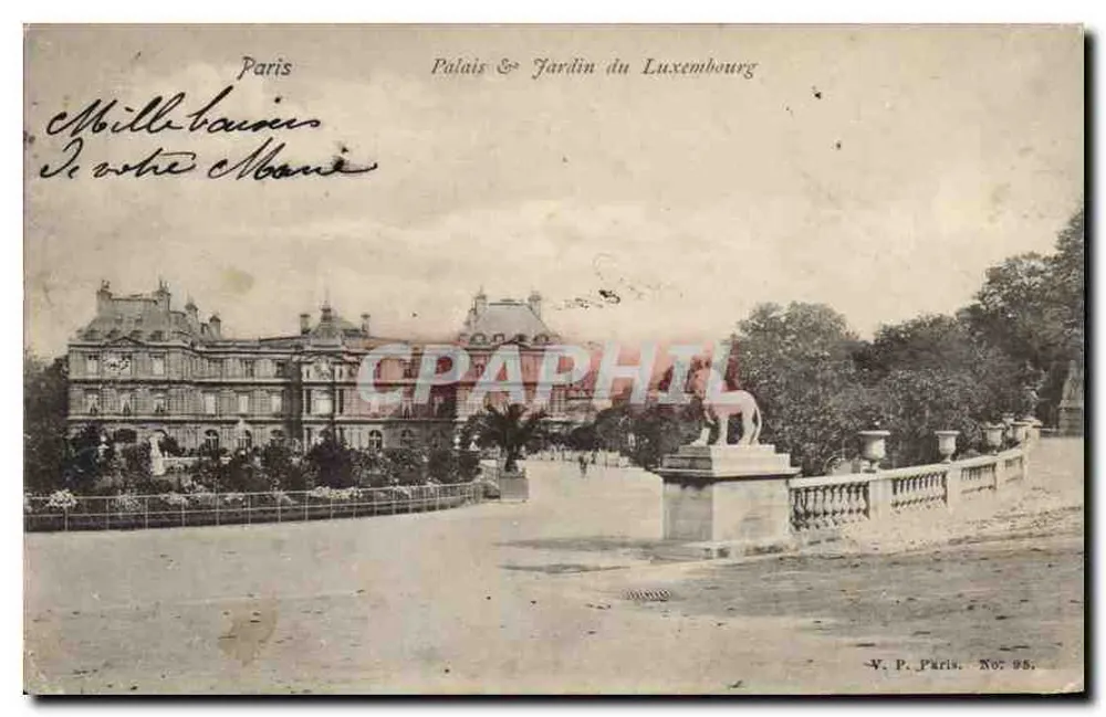 Palast & Garten des Luxembourg — Paris — V. P. Paris. N° 95. - Vorderseite