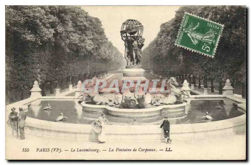 Paris (VP) — Der Luxembourg — Die Fontaine de Carpeaux — LL. - Vorderseite