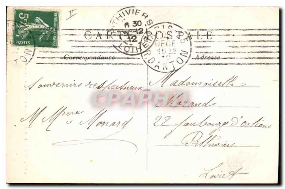 Paris (6. Arrondissement) — Der Luxembourg-Garten und der Panthéon — G.M. n°492 - Rückseite