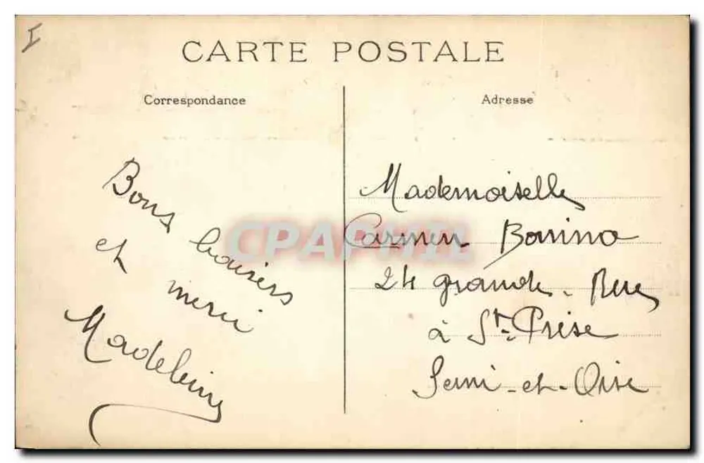 Paris (6.) — Jardin du Luxembourg, der Bassin — J. H. n° 422 - Rückseite