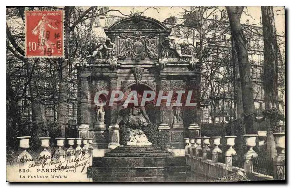 Fontaine Médicis — Paris — editor desconhecido, n° 530 - Frente