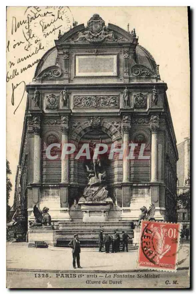 PARIS (6. Arrondissement) — Fontaine St-Michel — Werk von Duret - Vorderseite