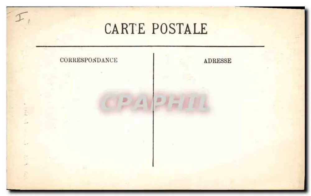 Paris (VI) — O Senado — Bilhete postal antigo n°195 - Verso