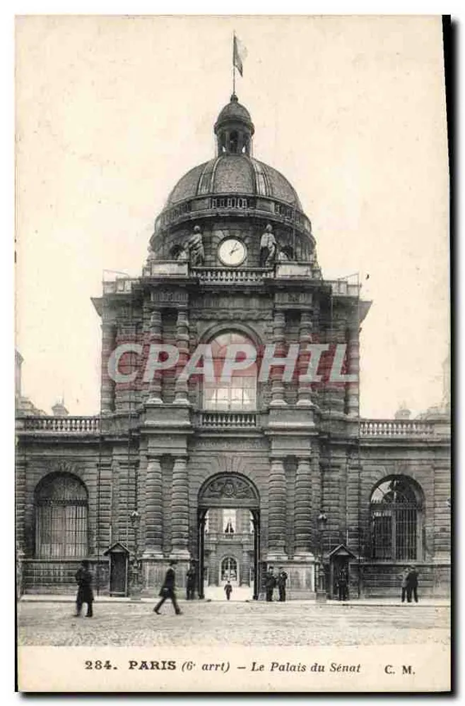 Paris (6e arrt) — O Palácio do Senado — C. M. - Frente