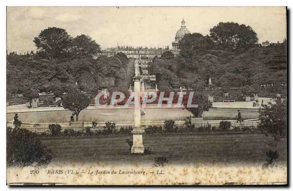 Paris (VI) — Ansicht des Luxembourg-Gartens — LL - Vorderseite
