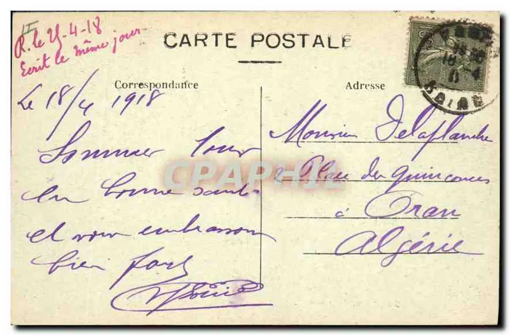 Paris 15. Arrondissement — Rue Soufflot und der Panthéon — C. M. - Rückseite
