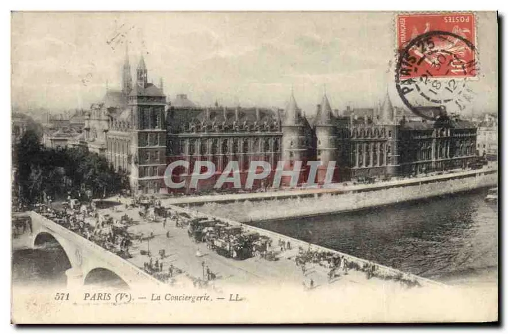Paris (V°) — A Conciergerie — LL, n° 571 - Frente