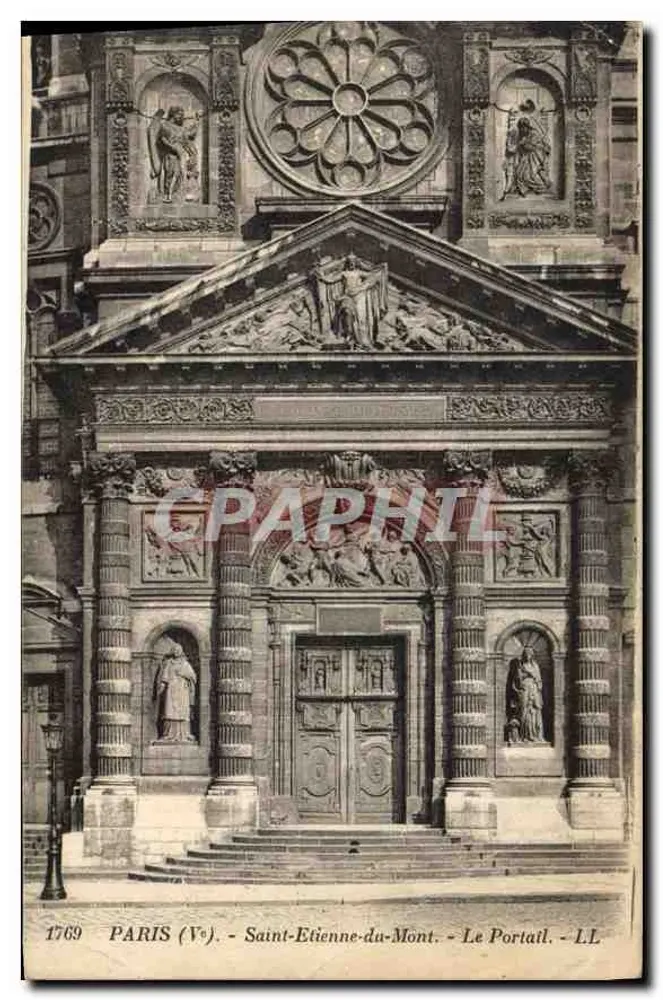 Paris (5. Bezirk) - Saint-Etienne-du-Mont - Der Portal - L.L. 1769 - Vorderseite