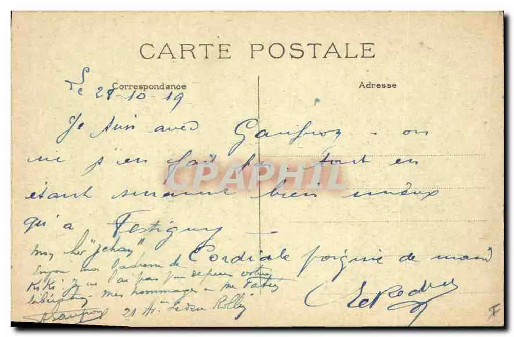 Parigi (5e) — La Fontaine Saint-Michel — E.F.P. Parigi - Verso