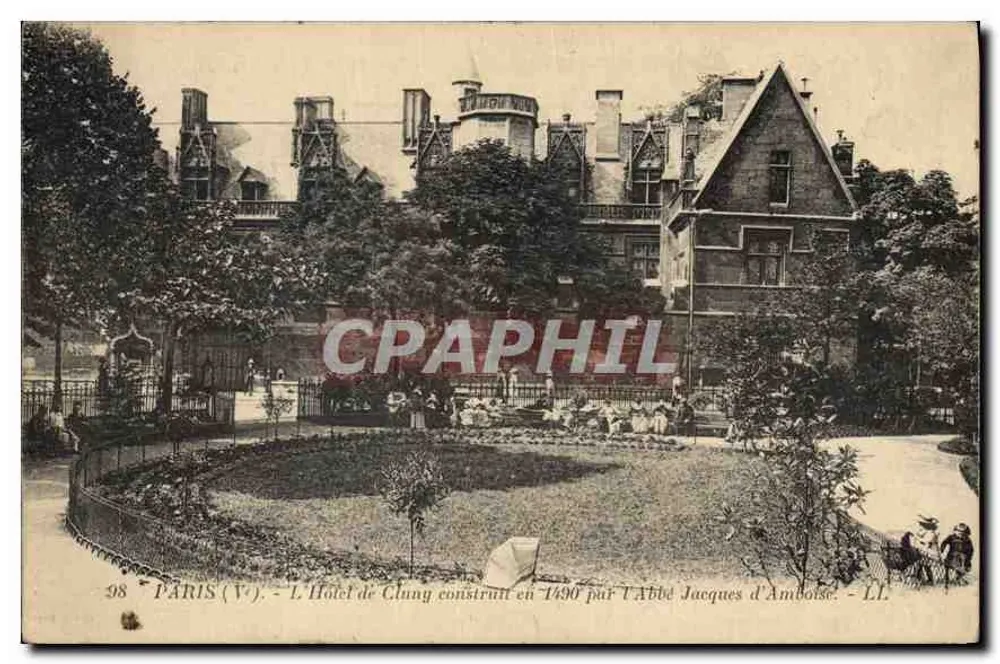 PARIS (5. Arrondissement) - Das Hôtel de Cluny, erbaut 1490 vom Abt Jacques d'Amboise - LL - Vorderseite