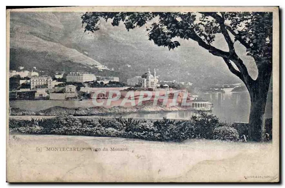 Monte-Carlo — Vista de Mônaco — Ruster & Co, Napoli - Frente