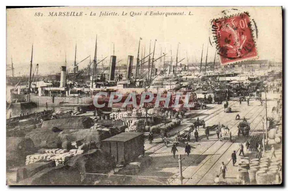 MARSEILLE - La Joliette. Der Embarkationssteig. L. - 882 - Vorderseite