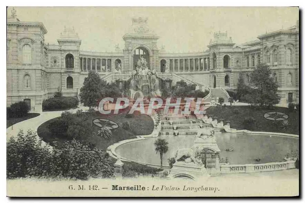 Marselha: O Palácio Longchamp — G. M. 142 - Frente
