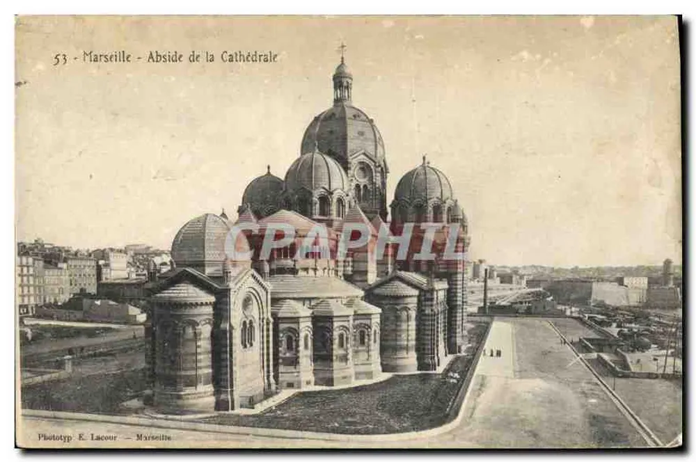 Marseille - Abside da Catedral — Fototipo E. Lacour — n°53 - Frente