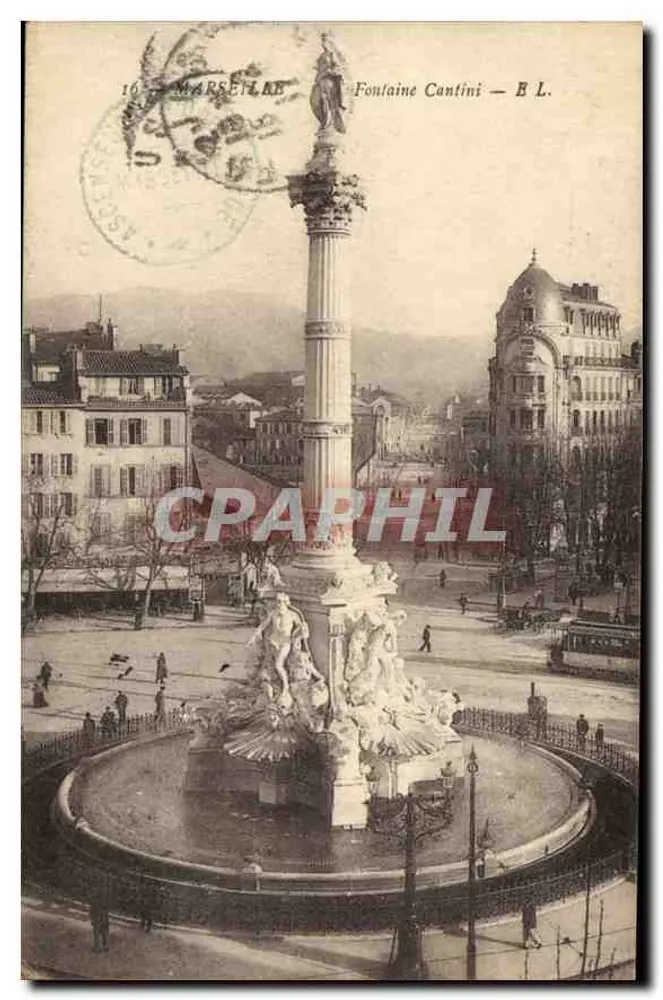 Fontaine Cantini — Marselha — E.L. - Frente