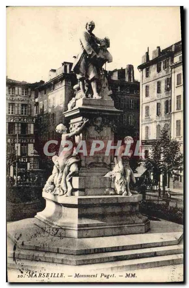 Marselha — Monumento Puget — M.M. (editor) - Frente