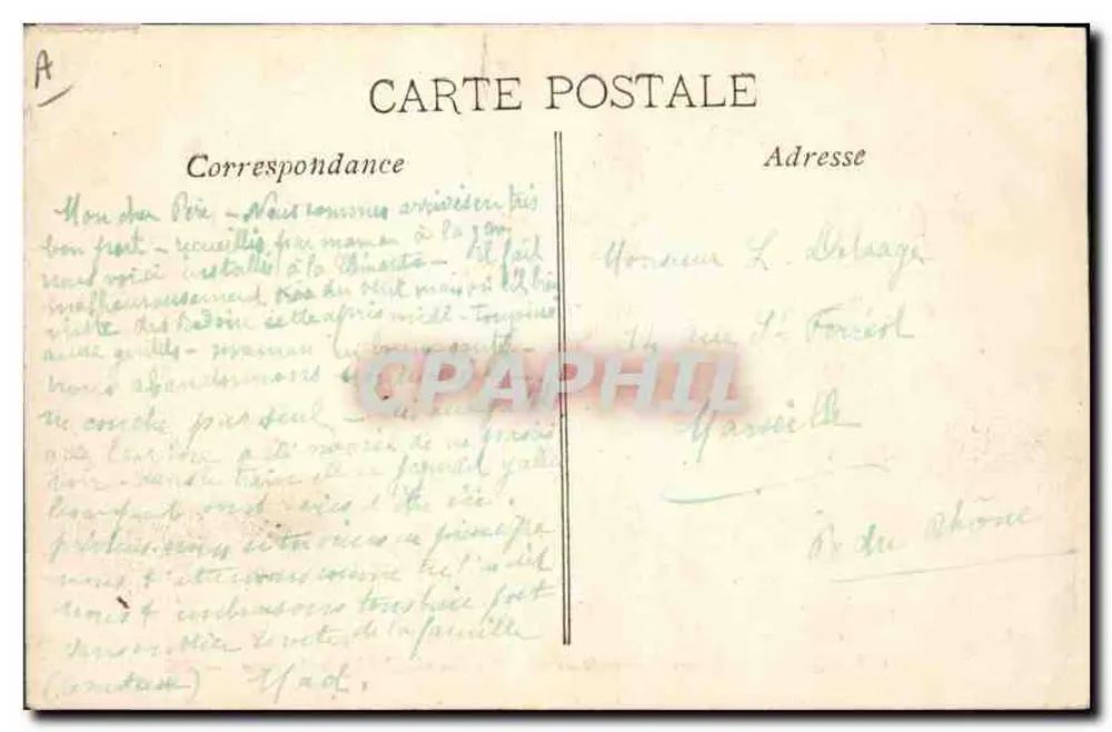 Marseille — Laboratorium A. Marion für Meeresbiologie — ÉL - Rückseite